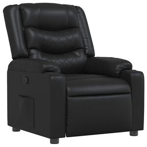 vidaXL Relaxsessel Schwarz Kunstleder
