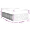 vidaXL Boxspringbett mit Matratze Schwarz 120x190 cm Samt