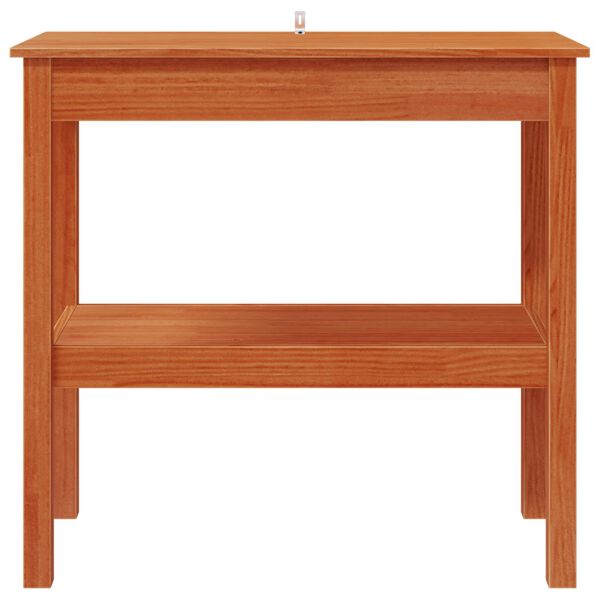 vidaXL Konsolentisch Wachsbraun 80 x 40 x 75 cm Massives Kiefernholz