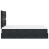 vidaXL Ottoman-Bett mit Matratzen & LEDs Schwarz 120x200 cm Samt