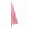 vidaXL Künstlicher vorbeleuchteter Weihnachtsbaum Rosa 210 cm PVC