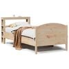 vidaXL Massivholzbett ohne Matratze 75x190 cm Kiefernholz