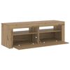 vidaXL TV-Schrank mit LED Artisan-Eiche 120x35x40 cm Holzwerkstoff