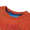 Kinder-Langarmshirt Rostbraun 92