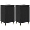 vidaXL Sideboard 2 Stk. Schwarz Eichen-Optik 40 x 35 x 70 cm
