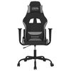 vidaXL Gaming-Stuhl Schwarz und Hellgrau Stoff