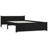 vidaXL Bett mit Schubladen Schwarz 135x190 cm