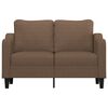 vidaXL 2-Sitzer-Sofa Braun 120 cm Stoff