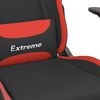 vidaXL Gaming-Stuhl mit Massagefunktion Schwarz und Rot Stoff