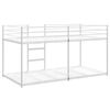 vidaXL Etagenbett ohne Matratze Wei&szlig; 90x190 cm Stahl
