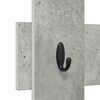 vidaXL Wandmontierter nachttisch Beton Grau 60 x 3 x 82 cm