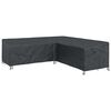 vidaXL M&ouml;belbezug 270 x 270 x 80 cm 600D Oxford Stoff L-Form Schwarz
