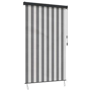 vidaXL Rollo Anthrazit und Wei&szlig; 80 x 250 cm Stoff und Aluminium