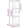 vidaXL Bücherregal/TV-Schrank Weiß 36x30x114 cm Holzwerkstoff