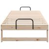 vidaXL Bettrahmen Braun 90 x 210 cm Massives Kiefernholz