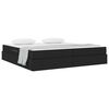 vidaXL Aufbewahrungsbett mit Matratze Schwarz 200 x 200 cm Polyester