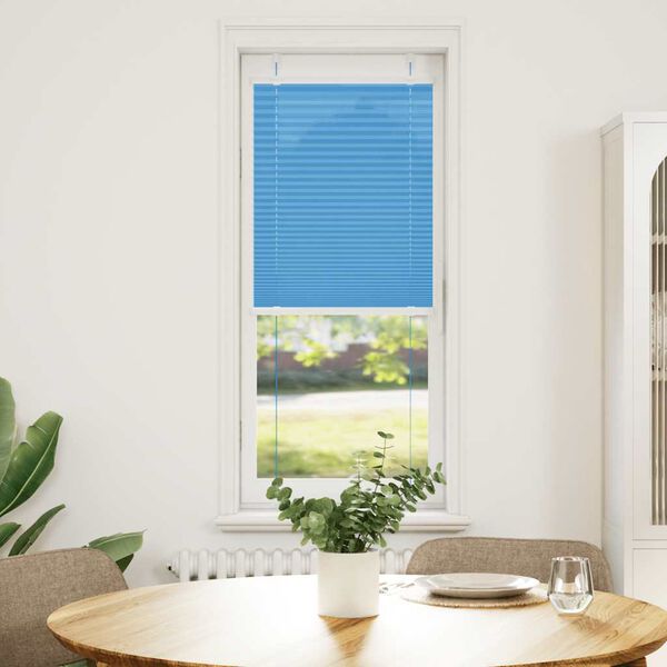 vidaXL Plissee Blau 45x150 cm Stoffbreite 44,4 cm Polyester