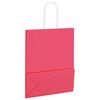 vidaXL Papiertragetaschen 50 Stk. mit Henkeln Rosa 18x8x22 cm