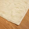 vidaXL Kunstschaffell Teppich Tafalla Creme 80 x 150 cm Polyester