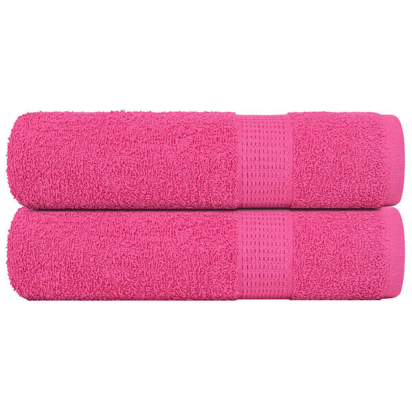 vidaXL Handt&uuml;cher FROGN 2 Stk. Rosa 50x100 cm 360 g/m&sup2;