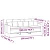 vidaXL 3-Sitzer-Sofa Hellgrau 180 cm Samt