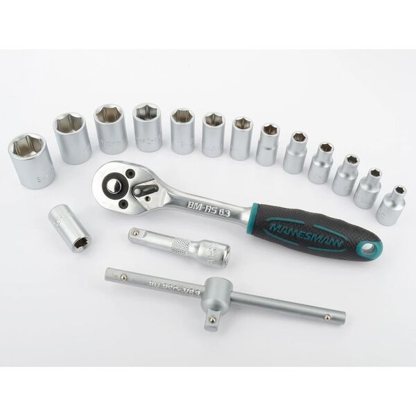 Br&uuml;der Mannesmann 130-teiliges Bit und Steckschl&uuml;ssel-Set 29166