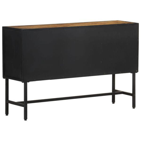 vidaXL Sideboard 110x30x70 cm Raues Mangoholz