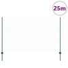 vidaXL Zaun mit Pfosten Gr&uuml;n 1,4 x 25 m Stahl