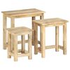 vidaXL Satztische 3 Stk. Massivholz Mango