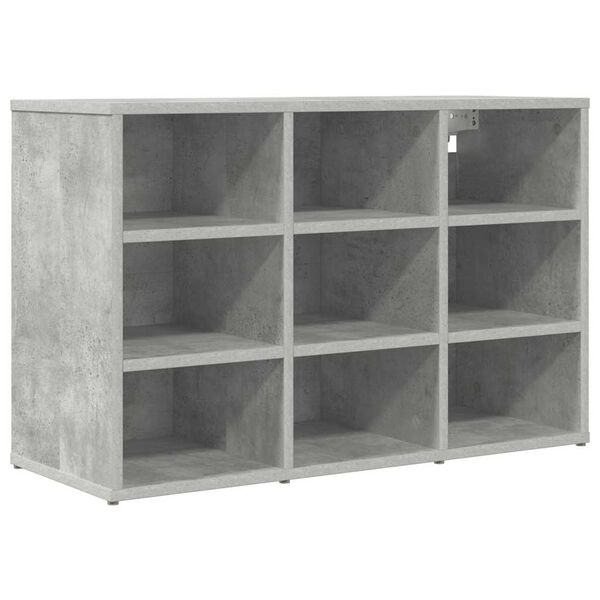 vidaXL Schuhschrank Betongrau 77,5 x 30 x 51 cm Holzwerkstoff