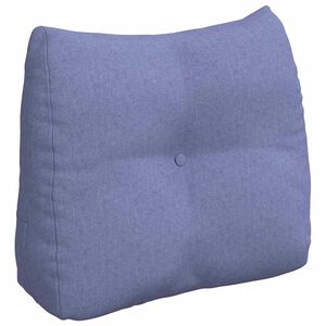 vidaXL R&uuml;cken Kissen Jeans blau 60 x 24 x 50 cm Stoff