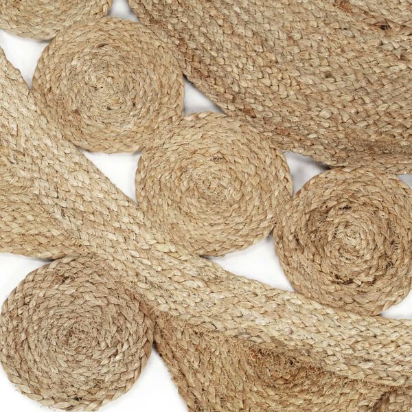 vidaXL Teppich Handgefertigt Jute Geflochten 120 cm