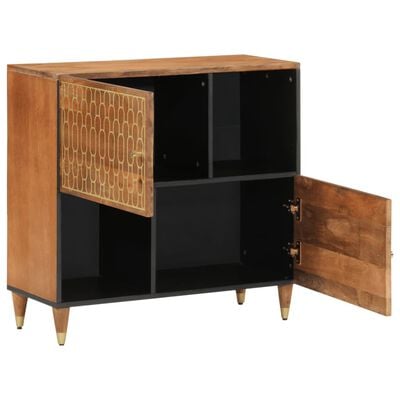 vidaXL Beistellschrank 80x33x75 cm Massivholz Mango