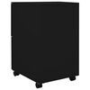 vidaXL Aktenschrank mit Rollen Schwarz 39x45x67 cm Stahl