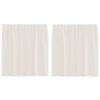 vidaXL Voile Vorh&auml;nge mit Lasche 2 Stk. Creme