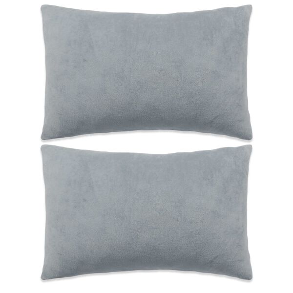vidaXL Kissen 2 Stk. Stoff 40x60 cm Grau