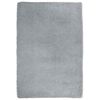 vidaXL Teppich Shaggy Hochflor NAVARRA Hellgrau 120x170 cm Polyester