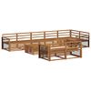 vidaXL Outdoor-Sofagarnitur 9 stk. Natur Massivholz Akazie