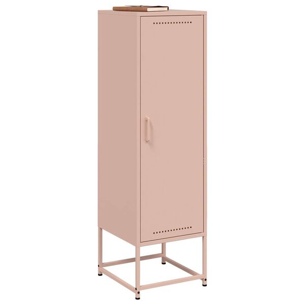 vidaXL Highboard Rosa 36x39x123 cm Stahl
