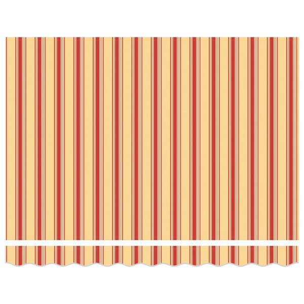 vidaXL Markise Gelb und Orange 350 x 250 x 165 cm Polyester