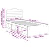 vidaXL Bettrahmen Altholz 100 x 200 cm Massives Kiefernholz