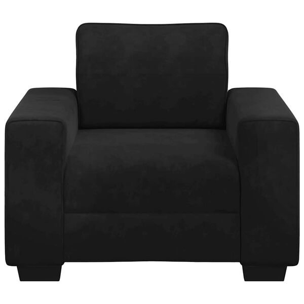 vidaXL Sessel Schwarz 60 cm Samt