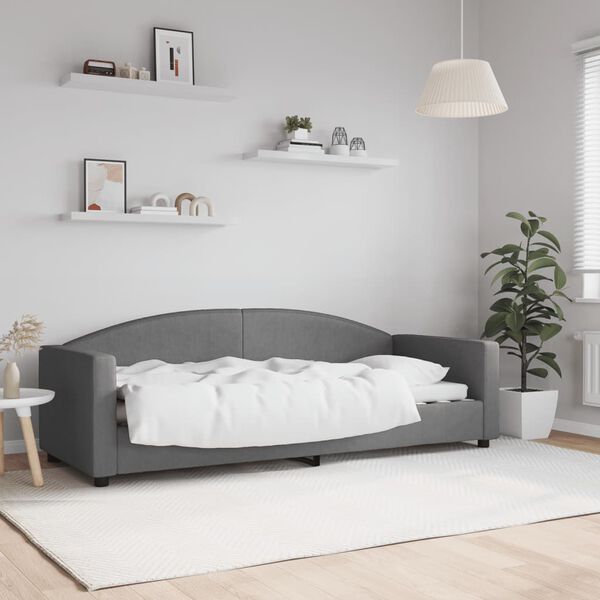 vidaXL Tagesbett Dunkelgrau 80x200 cm Stoff