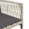 vidaXL 13-tlg. Garten-Essgruppe mit Kissen Hellgrau Poly Rattan