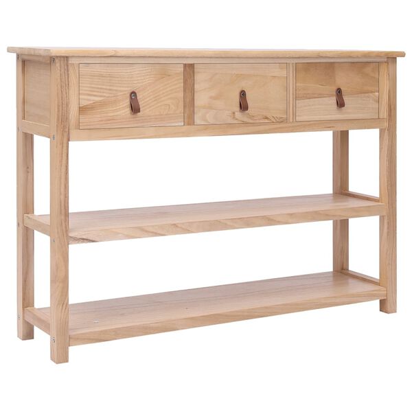 vidaXL Sideboard 108x30x76 cm Massivholz Paulownia