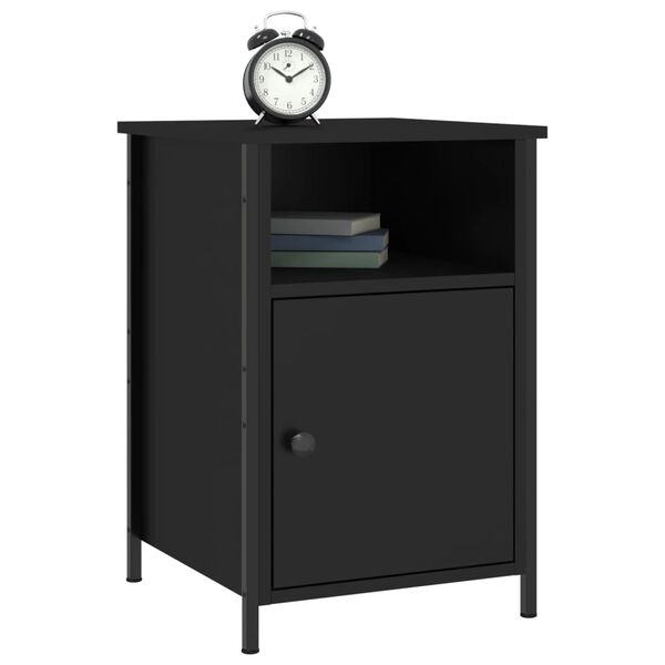 vidaXL Nachttisch Schwarz 40x42x60 cm Holzwerkstoff
