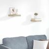 vidaXL Schwebende Wandregale 2 Stk. Eichefarben 23x23,5x3,8cm MDF