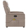 vidaXL Massagesessel Elektrisch Taupe Mikrofasergewebe