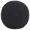 vidaXL Makramee Sitzpuff Handgefertigt Anthrazit 45x30 cm Baumwolle