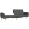 vidaXL Schlafsofa 2-Sitzer Dunkelgrau Stoff
